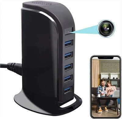 Carregador USB Càmera espia oculta WiFi